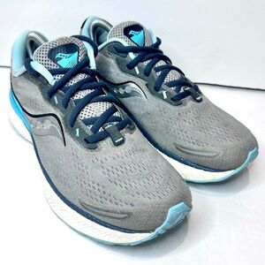 Women’s Saucony Gray and Blue Running Shoes